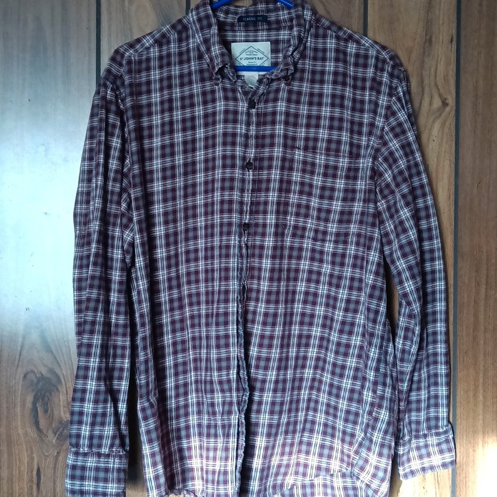 St. John's Bay Men's Flannel Button Down